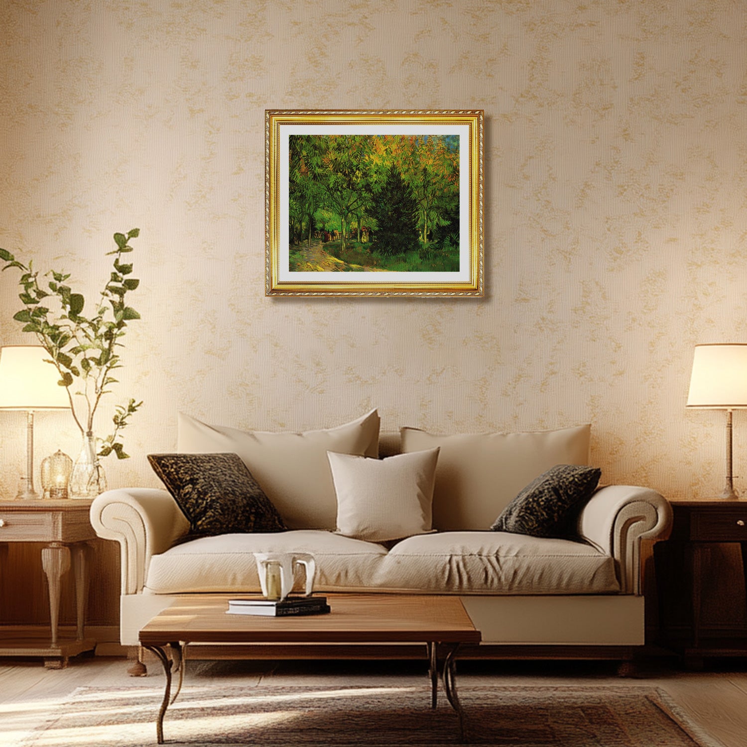 Vincent Van Gogh A Lane In Garden Wall Art Van Gogh Poster