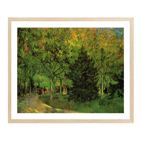 Vincent Van Gogh A Lane In Garden Wall Art Van Gogh Poster
