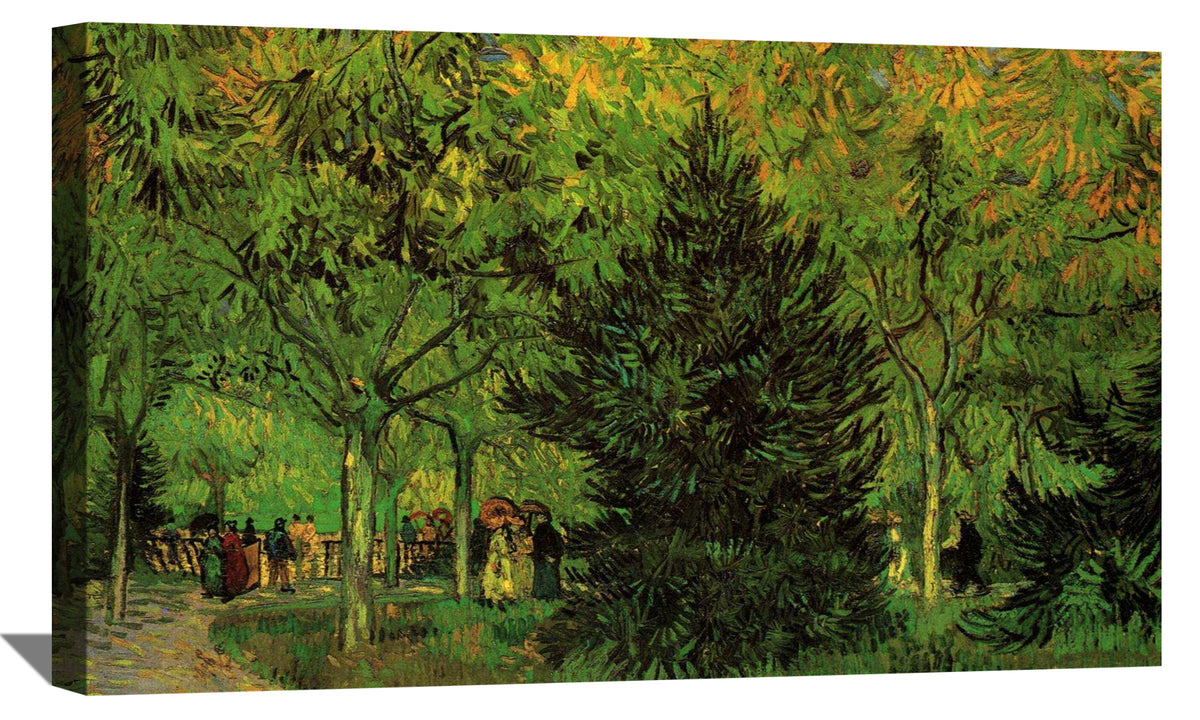 A Lane in the Public Garden at Arles Canvas Art