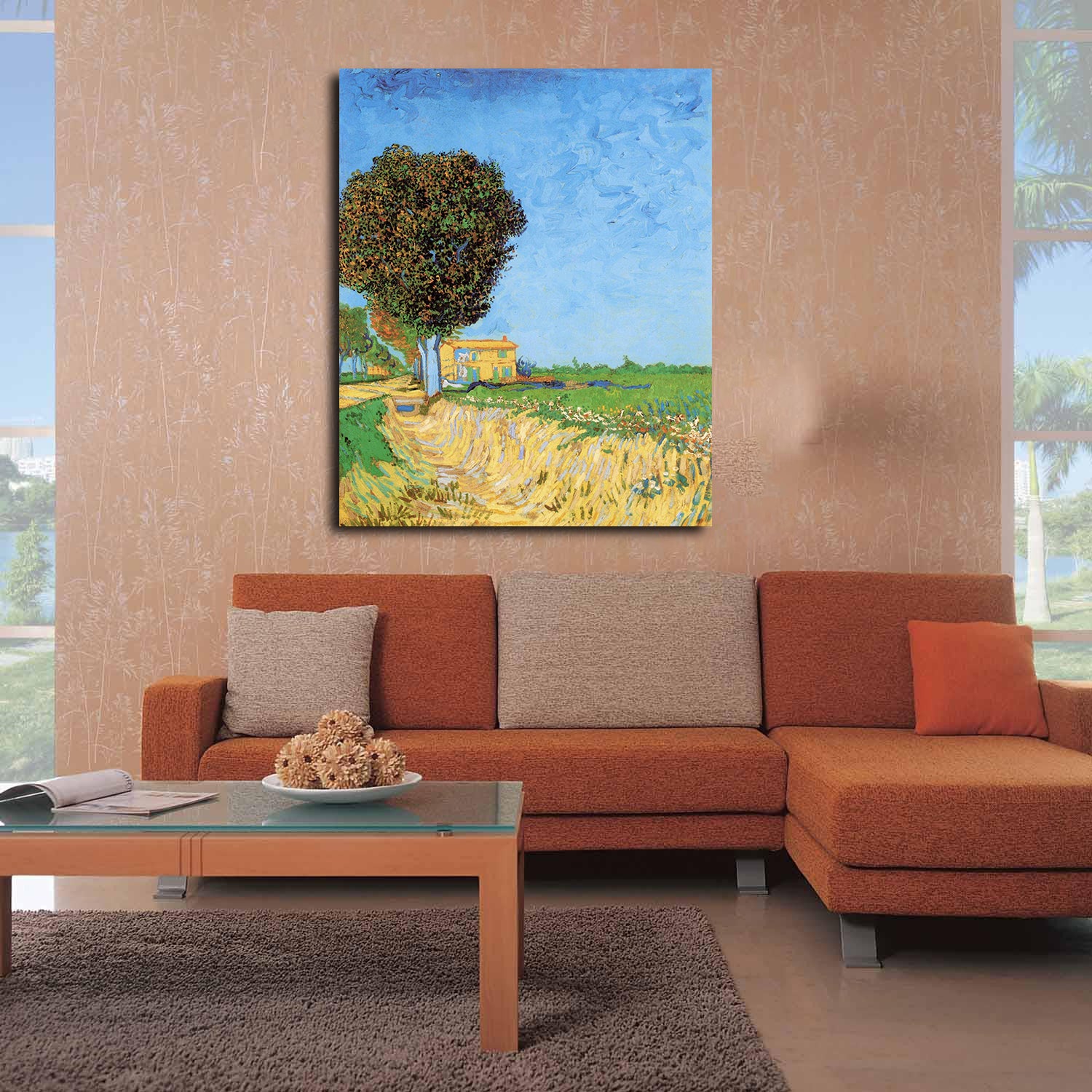 A Lane near Arles Canvas Art