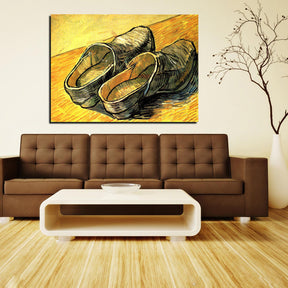 A Pair of Leather Clogs Canvas Art