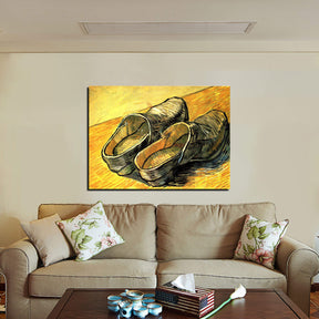 A Pair of Leather Clogs Canvas Art