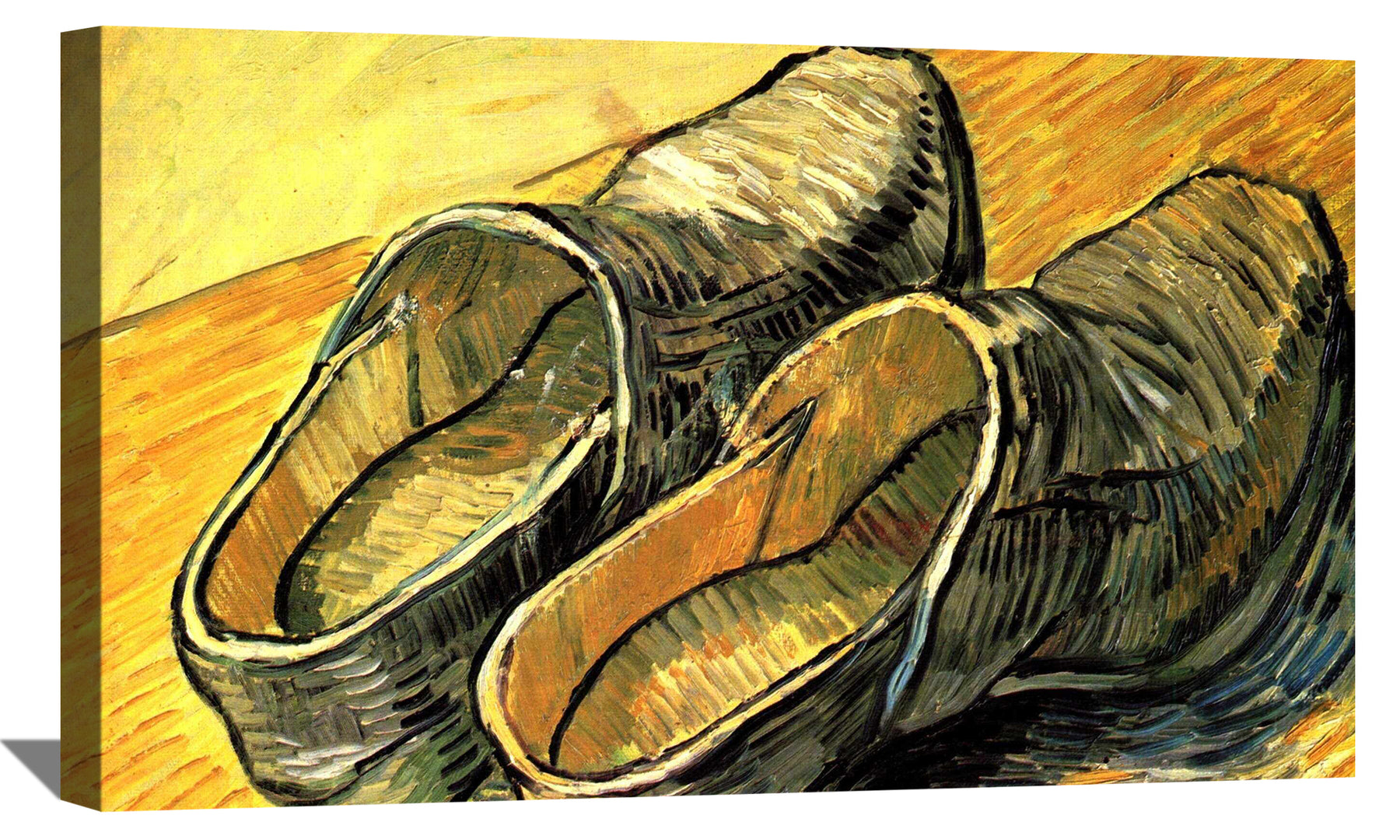 A Pair of Leather Clogs Canvas Art