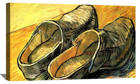 A Pair of Leather Clogs Canvas Art