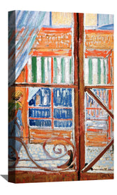 A Pork Butcher s Shop Seen from a Window Canvas Art