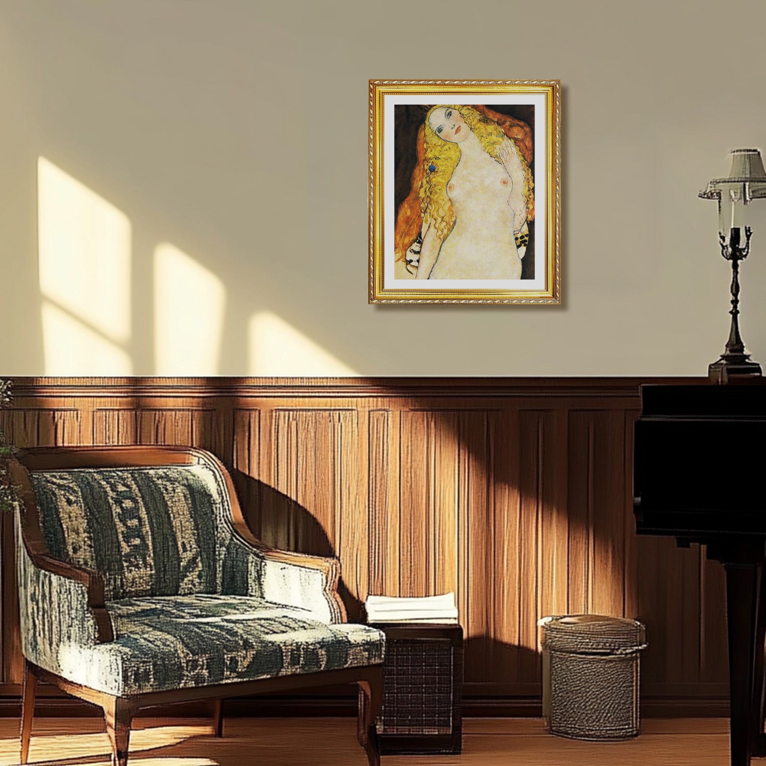 Gustav Klimt Wall Art Adam And Eve Poster Framed Klimt Art