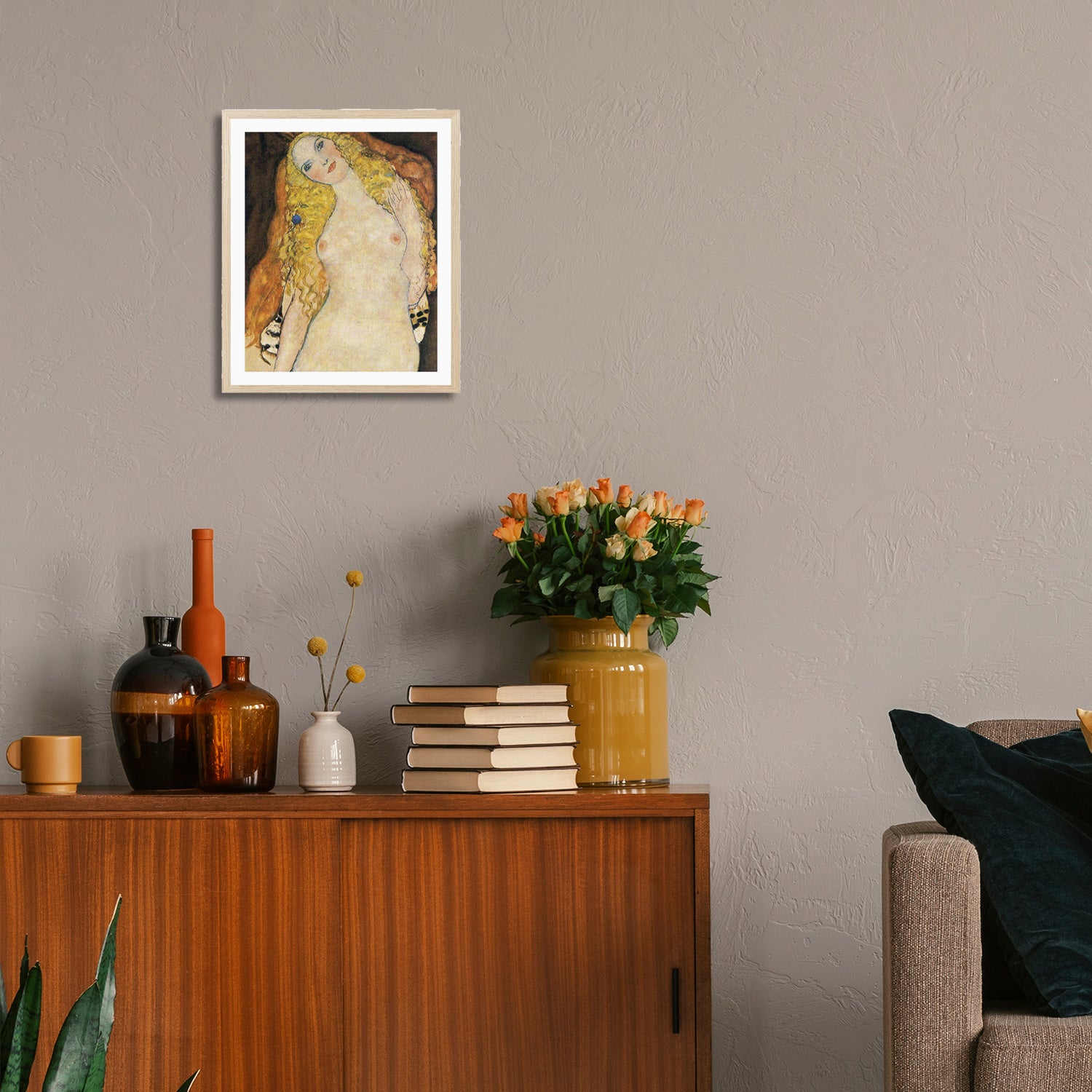 Gustav Klimt Wall Art Adam And Eve Poster Framed Klimt Art