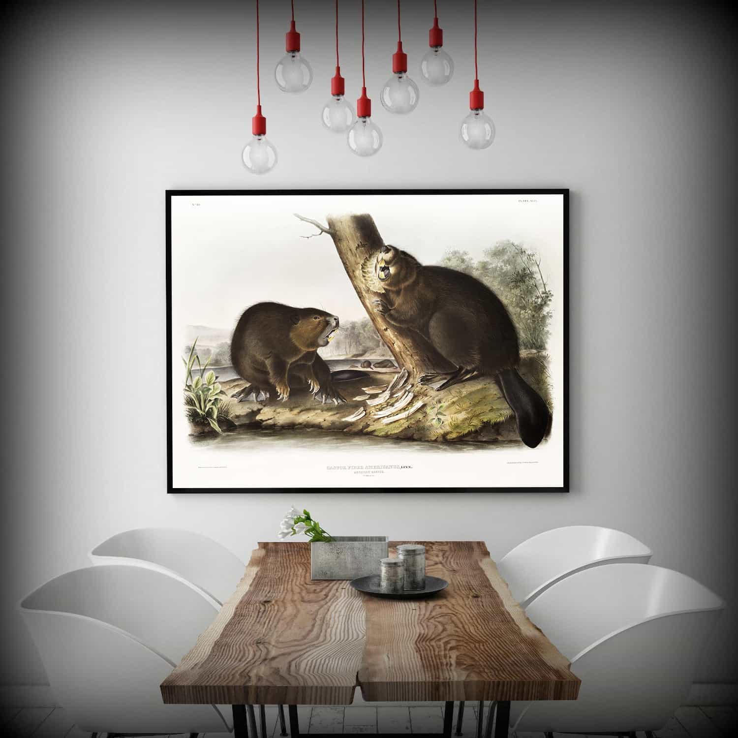 American Beaver Canvas Art