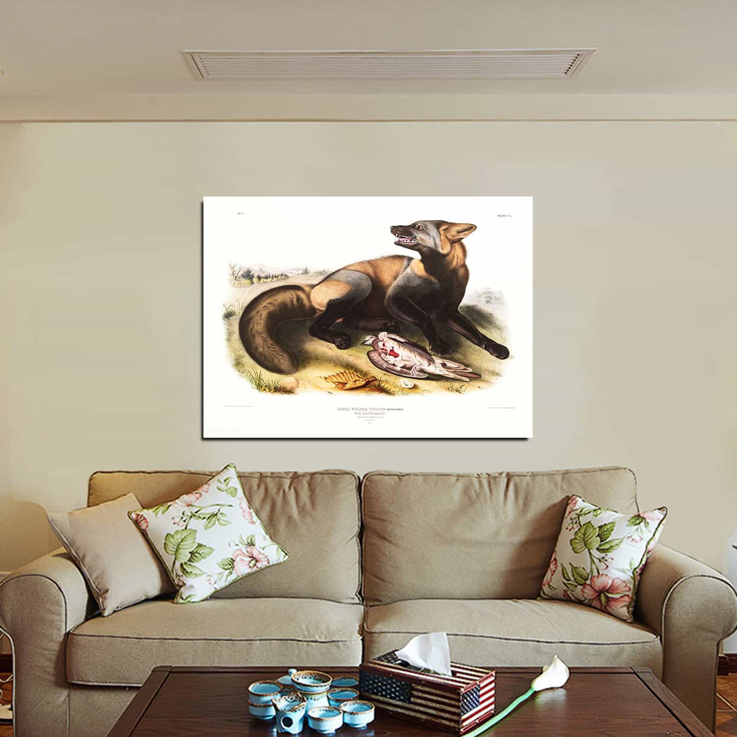 American Cross Fox Canvas Art