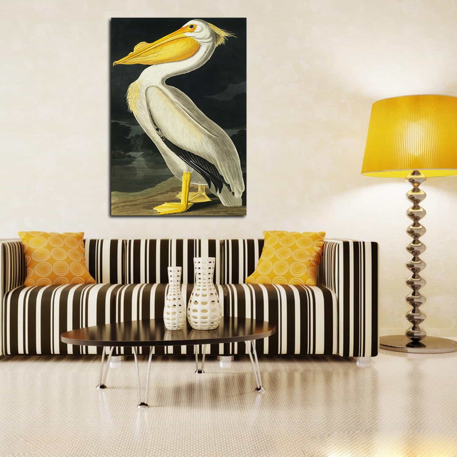 American White Pelican Canvas Art