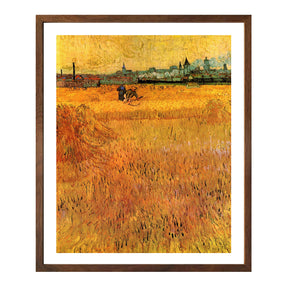 Vincent Van Gogh View From The Wheat Fields Wall Art Van Gogh Poster