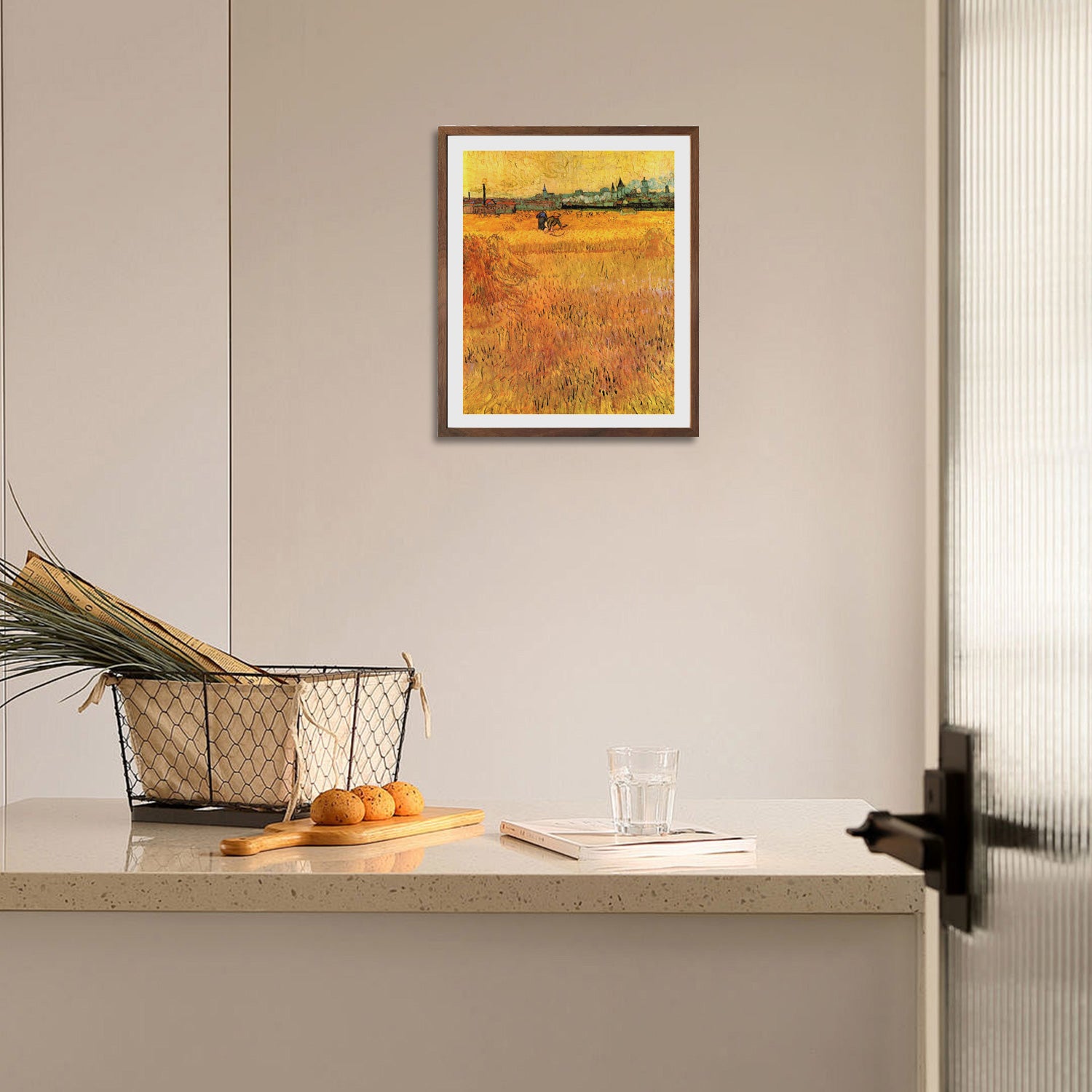 Vincent Van Gogh View From The Wheat Fields Wall Art Van Gogh Poster