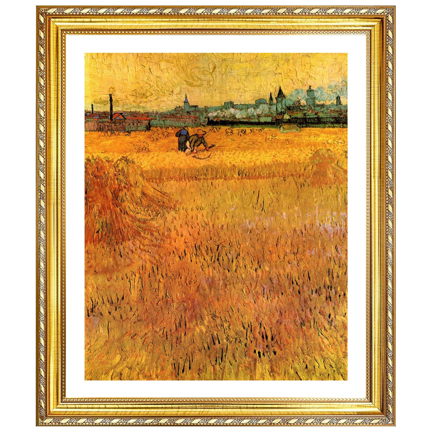 Vincent Van Gogh View From The Wheat Fields Wall Art Van Gogh Poster