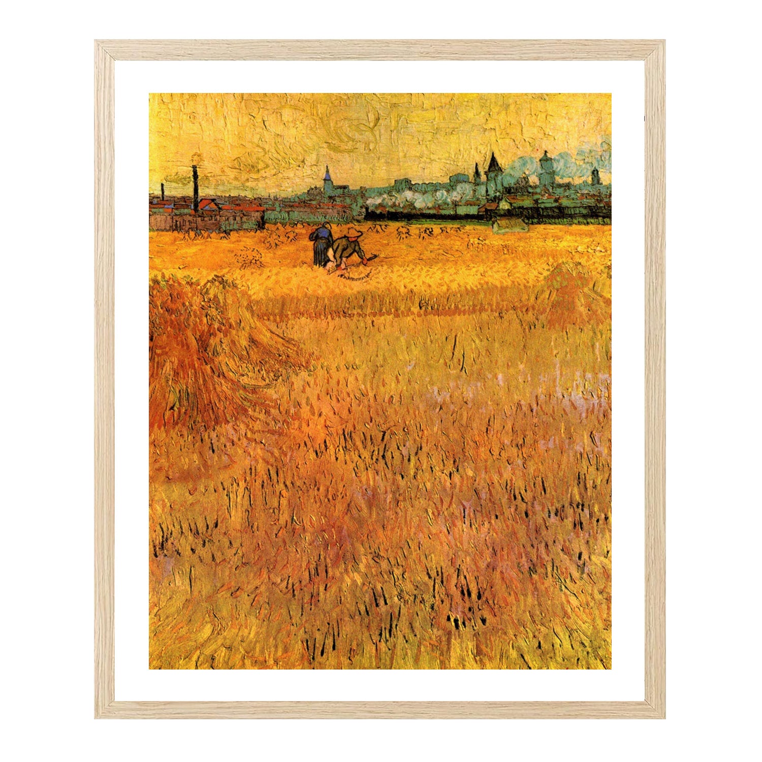 Vincent Van Gogh View From The Wheat Fields Wall Art Van Gogh Poster