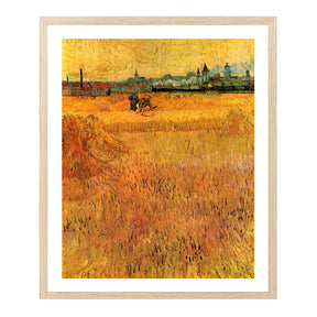 Vincent Van Gogh View From The Wheat Fields Wall Art Van Gogh Poster