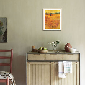 Vincent Van Gogh View From The Wheat Fields Wall Art Van Gogh Poster