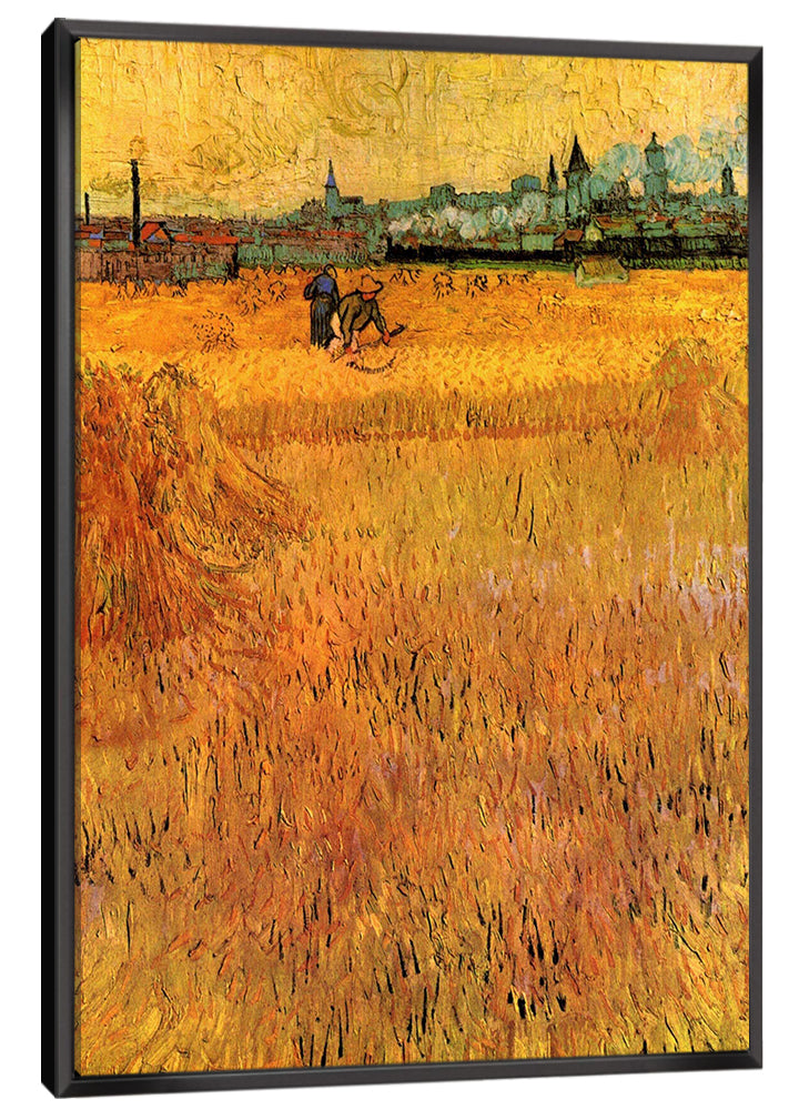 Arles View from the Wheat Fields Canvas Art
