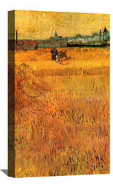 Arles View from the Wheat Fields Canvas Art