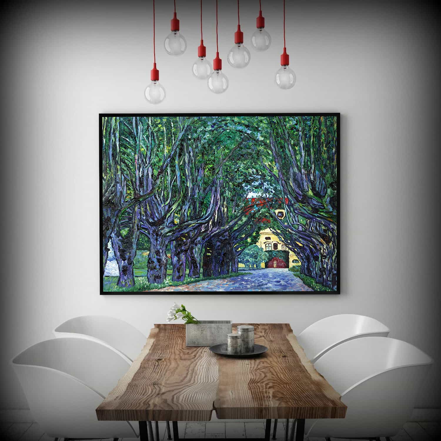 Avenue of Schloss Kammer Park Canvas Art