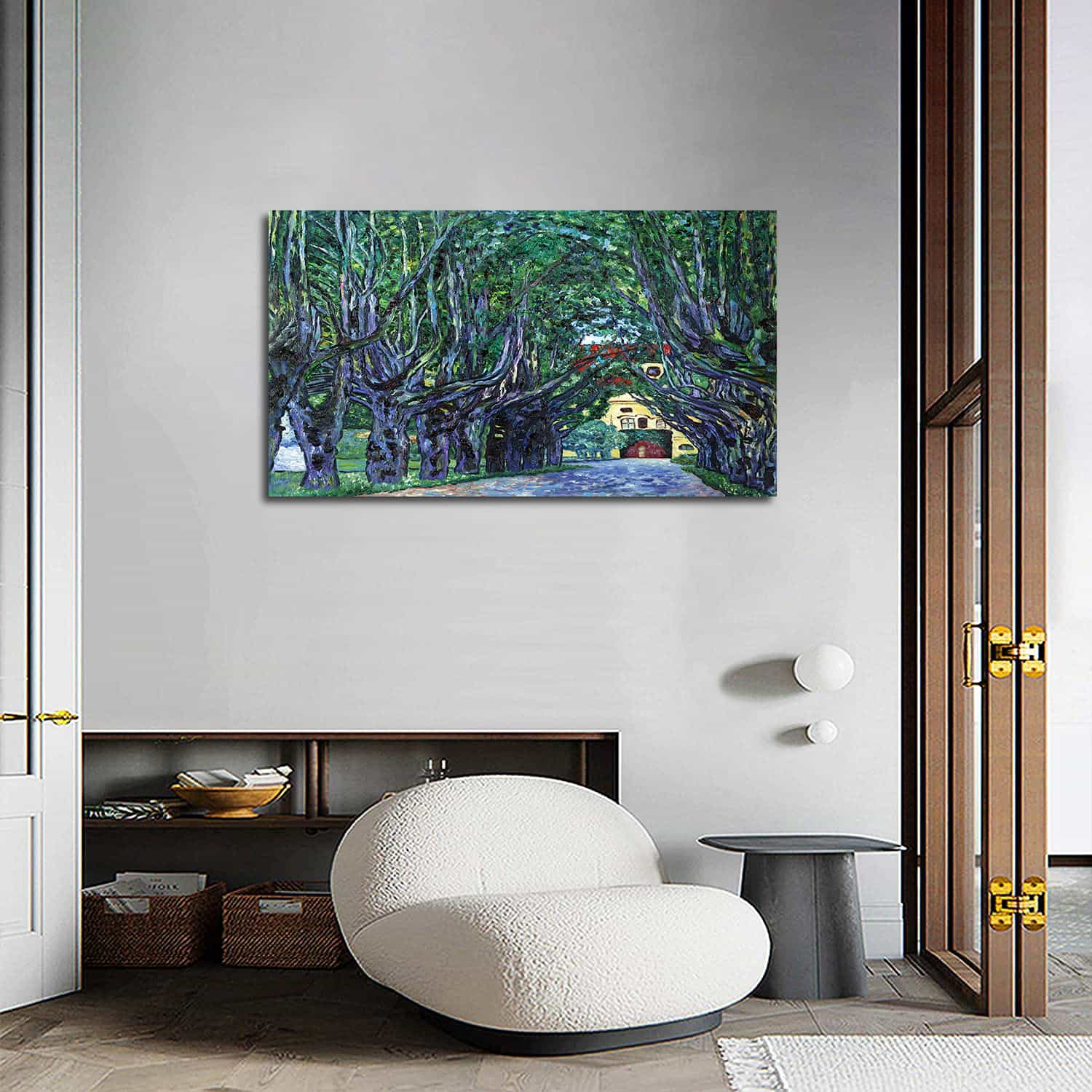 Avenue of Schloss Kammer Park Canvas Art