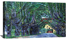 Avenue of Schloss Kammer Park Canvas Art