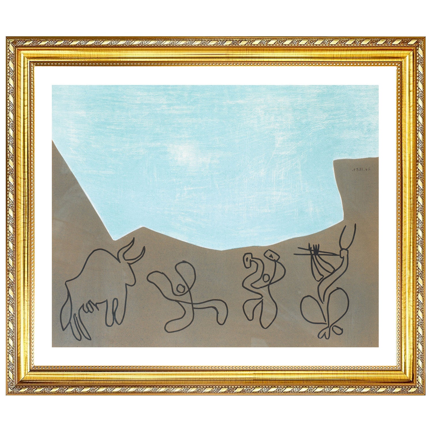 Pablo Picasso Wall Art Bacchanale Poster Framed Art