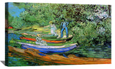 Bank of the Oise at Auvers Canvas Art