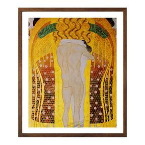 Gustav Klimt Wall Art Beethoven Frieze A Kiss For The Whole World Poster Framed Klimt Art