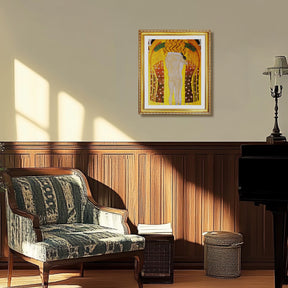 Gustav Klimt Wall Art Beethoven Frieze A Kiss For The Whole World Poster Framed Klimt Art