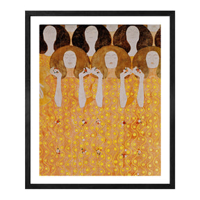 Gustav Klimt Wall Art Beethoven Frieze Choir Of Angels Paradise Poster Framed Klimt Art