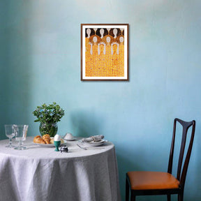 Gustav Klimt Wall Art Beethoven Frieze Choir Of Angels Paradise Poster Framed Klimt Art