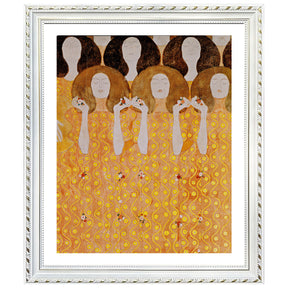 Gustav Klimt Wall Art Beethoven Frieze Choir Of Angels Paradise Poster Framed Klimt Art
