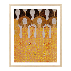 Gustav Klimt Wall Art Beethoven Frieze Choir Of Angels Paradise Poster Framed Klimt Art