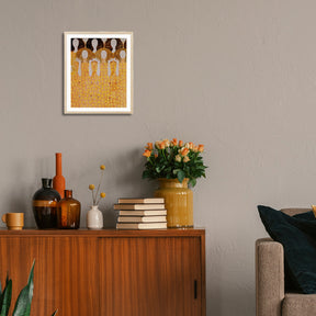 Gustav Klimt Wall Art Beethoven Frieze Choir Of Angels Paradise Poster Framed Klimt Art