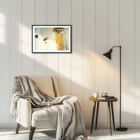 Gustav Klimt Wall Art Beethoven Frieze Longing For Happiness Poster Framed Klimt Art