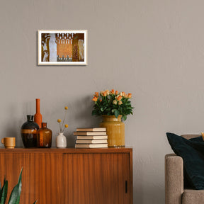 Gustav Klimt Wall Art Beethoven Frieze The Choir And The Kiss Poster Framed Klimt Art