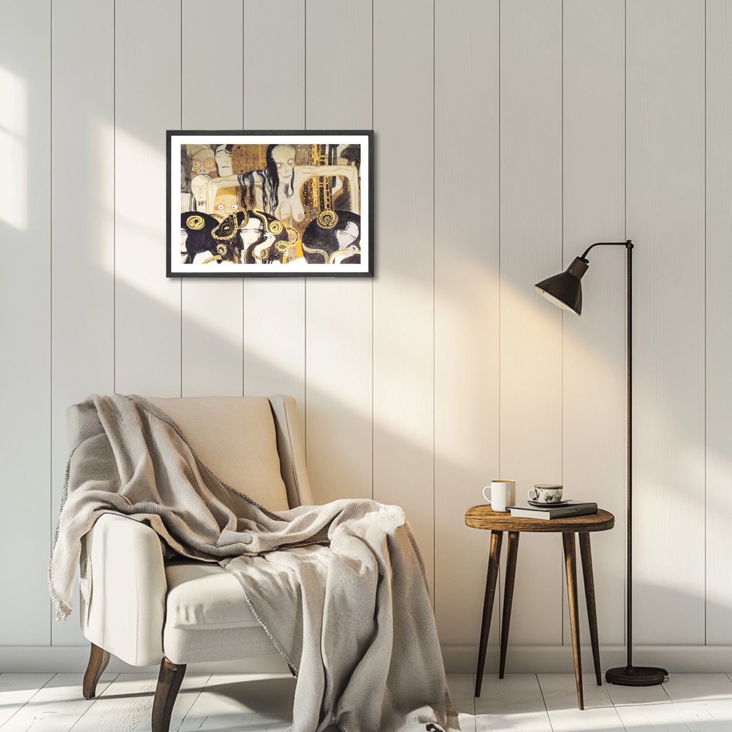 Gustav Klimt Wall Art Beethoven Frieze The Gorgons Poster Framed Klimt Art