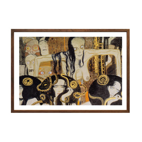 Gustav Klimt Wall Art Beethoven Frieze The Gorgons Poster Framed Klimt Art