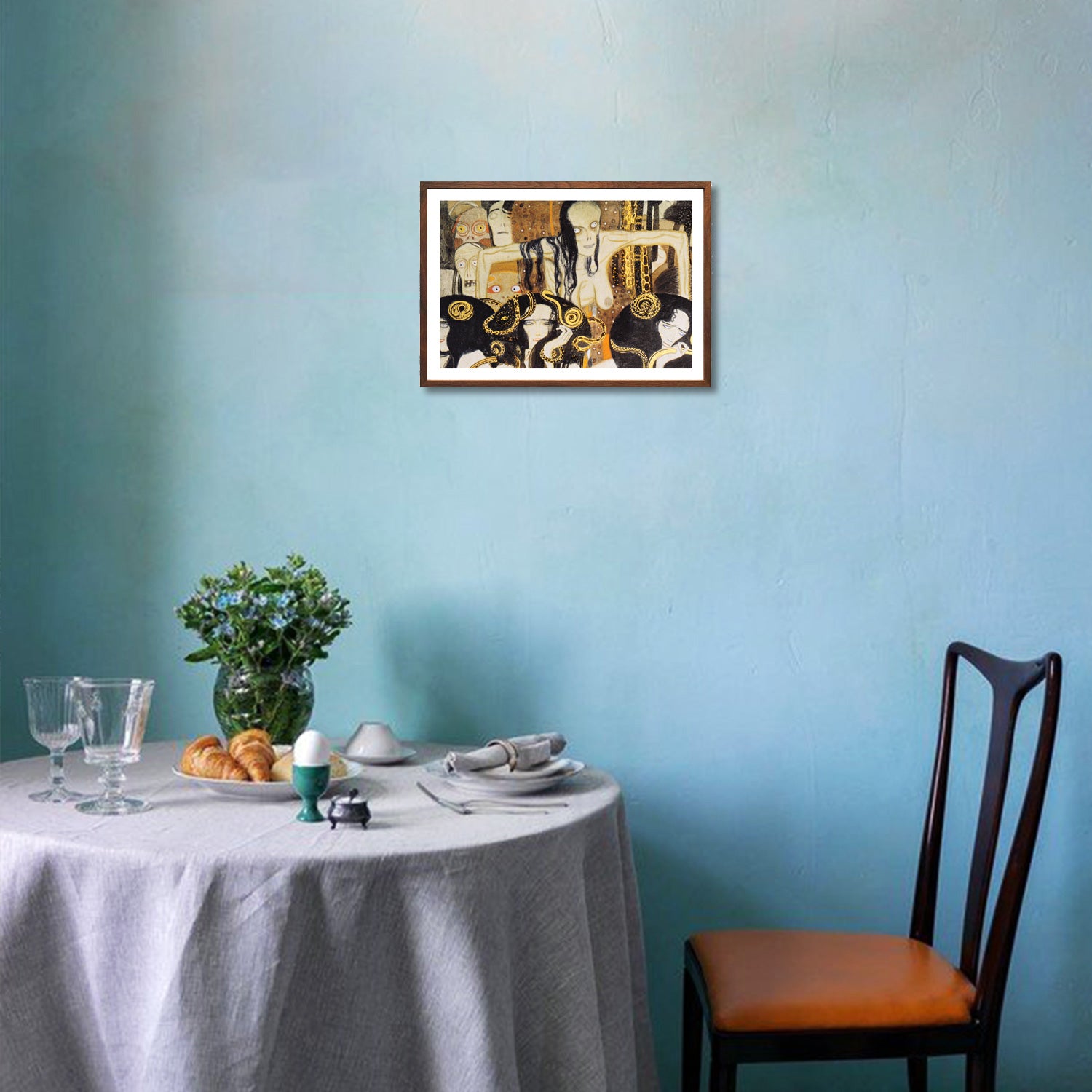 Gustav Klimt Wall Art Beethoven Frieze The Gorgons Poster Framed Klimt Art