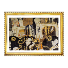 Gustav Klimt Wall Art Beethoven Frieze The Gorgons Poster Framed Klimt Art