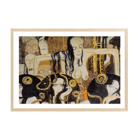 Gustav Klimt Wall Art Beethoven Frieze The Gorgons Poster Framed Klimt Art