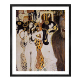 Gustav Klimt Wall Art Beethoven Frieze The Gorgons And Typhoeus Poster Framed Klimt Art