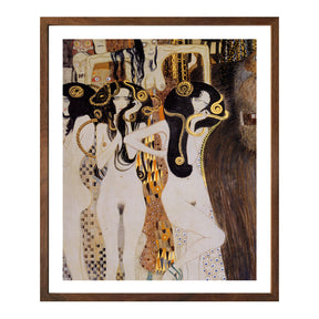 Gustav Klimt Wall Art Beethoven Frieze The Gorgons And Typhoeus Poster Framed Klimt Art