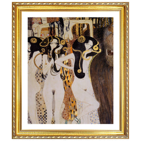 Gustav Klimt Wall Art Beethoven Frieze The Gorgons And Typhoeus Poster Framed Klimt Art