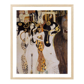 Gustav Klimt Wall Art Beethoven Frieze The Gorgons And Typhoeus Poster Framed Klimt Art