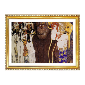 Gustav Klimt Wall Art Beethoven Frieze The Hostile Forces Poster Framed Klimt Art