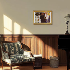 Gustav Klimt Wall Art Beethoven Frieze The Hostile Forces Poster Framed Klimt Art