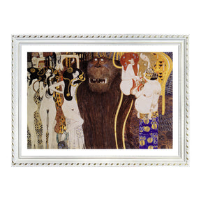 Gustav Klimt Wall Art Beethoven Frieze The Hostile Forces Poster Framed Klimt Art