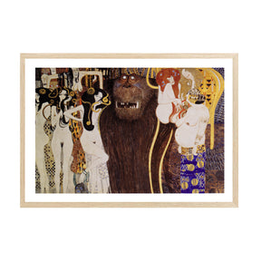 Gustav Klimt Wall Art Beethoven Frieze The Hostile Forces Poster Framed Klimt Art