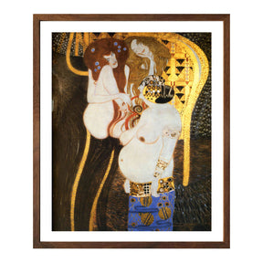 Gustav Klimt Wall Art Beethoven Frieze Lust Gluttony Poster Framed Klimt Art